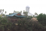 С этой точки ботанический сад Ёмиджи похож на летающую тарелку,
