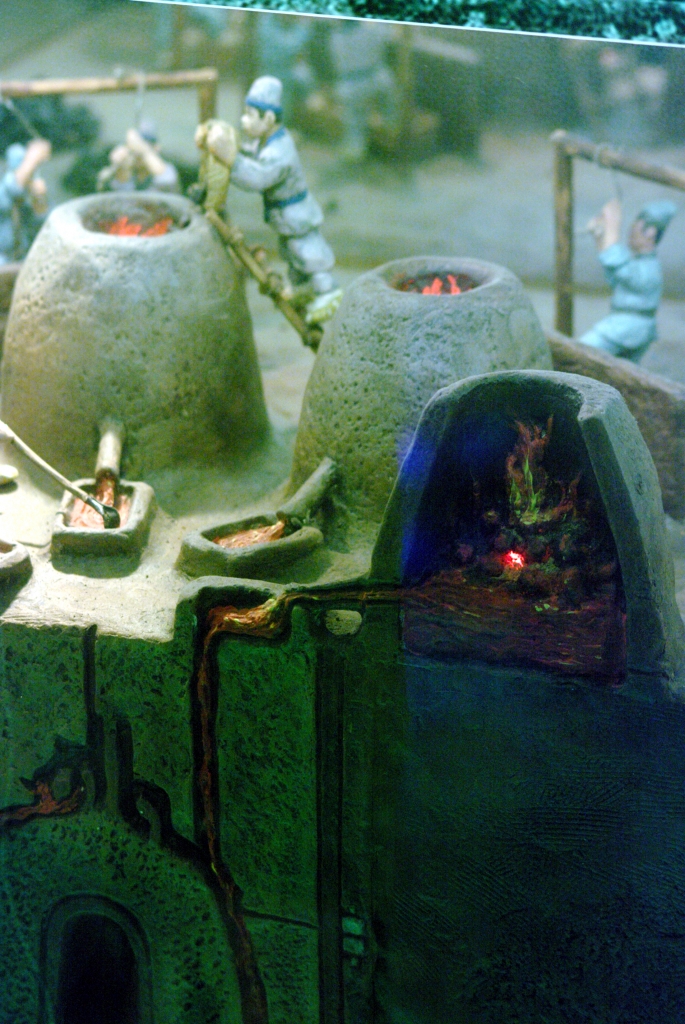 Один из стендов музея , где показано, как